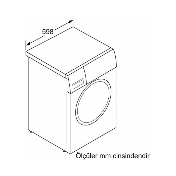 Bosch WGK264Z0TR 1400 Devir 11 kg Çamaşır Makinesi - Görsel 5