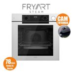 Ferre Steamart-Fryart-Silentart Serisi Beyaz Set (SC406-WFA + QEP64CB +D081-SA ) - Döküm Izgara / 65 cm Ocak - Görsel 5