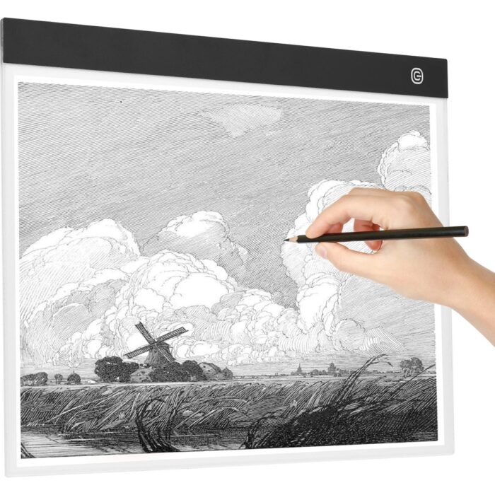 Monozone A3 LED Işıklı Çerçeve Çizim Tableti Dijital Grafik Sanat Animasyon Eskiz Çizim Kopyalama - Görsel 5