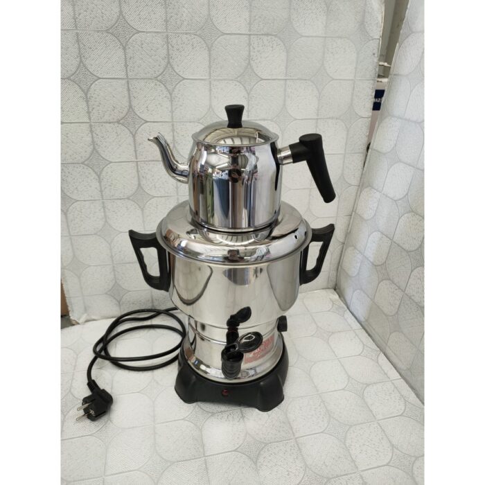 Seçil 4.5 l Çelik Gri Elektrikli Semaver Hızlı Demleme ve Enerji Tasarruflu Tasarım - Görsel 2