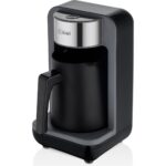 Kiwi KCM-7570 Otomatik Türk Kahve Makinesi - 4 Fincan Kapasitesi, Közde Pişirme Teknolojisi ve Şık Siyah Tasarım - Görsel 3