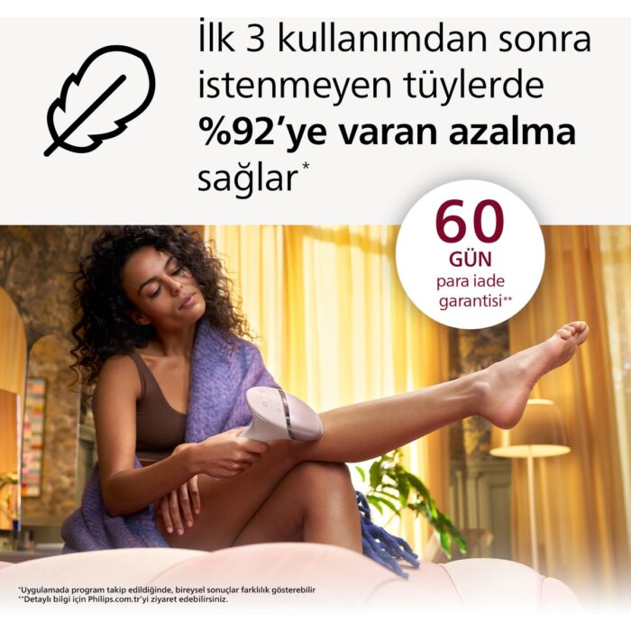 Philips BRI940/00 Lumea 450.000 ATIM Lazer Epilasyon IPL Tüy Alma Cihazı,ÇantaHEDİYELİ,Ekstra Uzun Kablo - Görsel 2