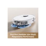 Dreame L40 Ultra CE Robot Süpürge Beyaz, 13.000Pa Emiş Gücü, Özel Halı Temizliği Stratejisi Gücü, Duoscrub™ Paspaslama Sistemi - Görsel 3