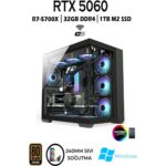 Teknocity Tcx1 Ryzen 7 5700X 32GB 1tb M.2 SSD RTX5060 27" 300HZ Sıvı Soğutmalı Oyuncu Bilgisayarı Hazır Sistem - Görsel 2