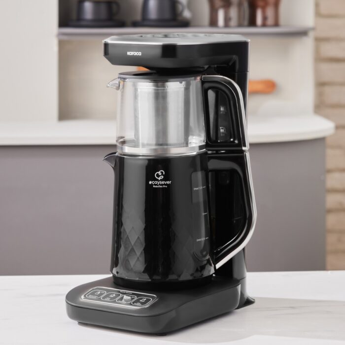 Karaca Robotea Pro Quartz 4 in 1 Konuşan Çay Makinesi Black Chrome - Görsel 4