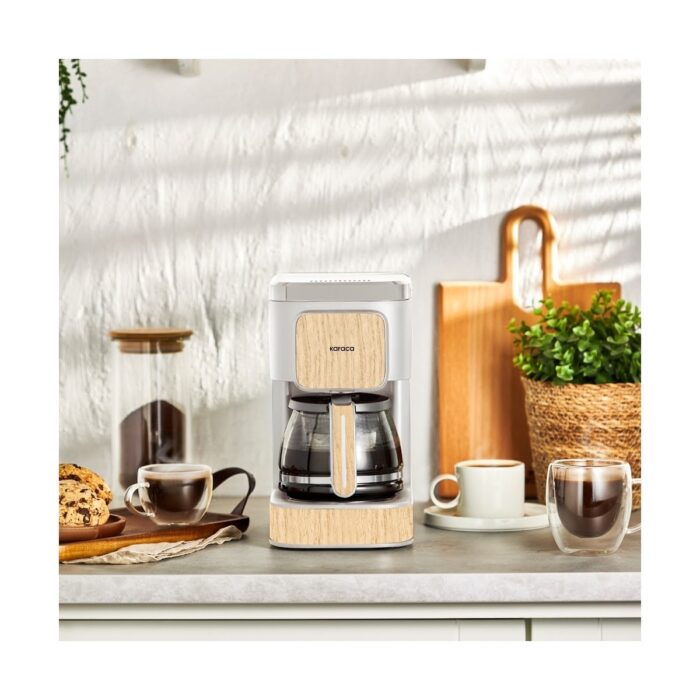 Karaca Just Coffee Aroma 2’si 1 Arada Filtre Kahve ve Çay Makinesi, 750 ml Cam Demlik, Çelik Filtre, 650 W, 5 Fincan Kapasiteli - Görsel 5
