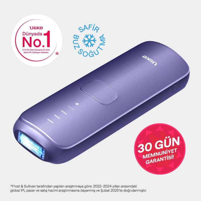 Ulike Air 3 Ipl Lazer Epilasyon Aleti (Acısız) Safir Buz Soğutma 700.000 Atım Deri Kutu Hediyeli - Mor - Görsel 1