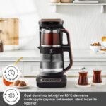 Karaca Robotea Pro Connect 4 in 1 Konuşan Cam Çay Makinesi Rosegold - Görsel 3