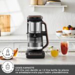 Karaca Robotea Pro Connect 4 in 1 Konuşan Cam Çay Makinesi Rosegold - Görsel 4