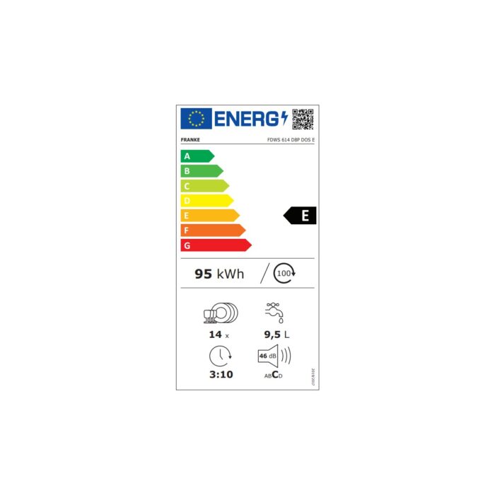 Franke Fdws 614 D8P Dos E Yarı Ankastre Bulaşık Makinesi - Görsel 3