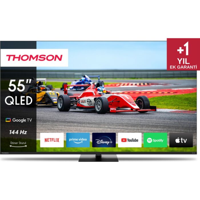 THOMSON 55QG7C14 55” 139 Ekran Uydu Alıcılı 4K Ultra HD Google Smart QLED Pro TV - Görsel 1