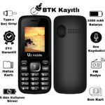 Uz Mobile - Çift Sım Kartlı, Yerli Üretim Tuşlu Telefon (Uz Türkiye Garantili) - Görsel 2