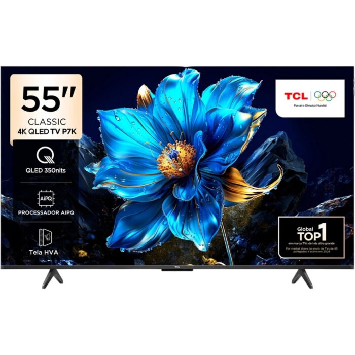 TCL 55P7K 55'' 139 Ekran Uydu Alıcılı 4K Ultra HD QLED Google TV - Görsel 1