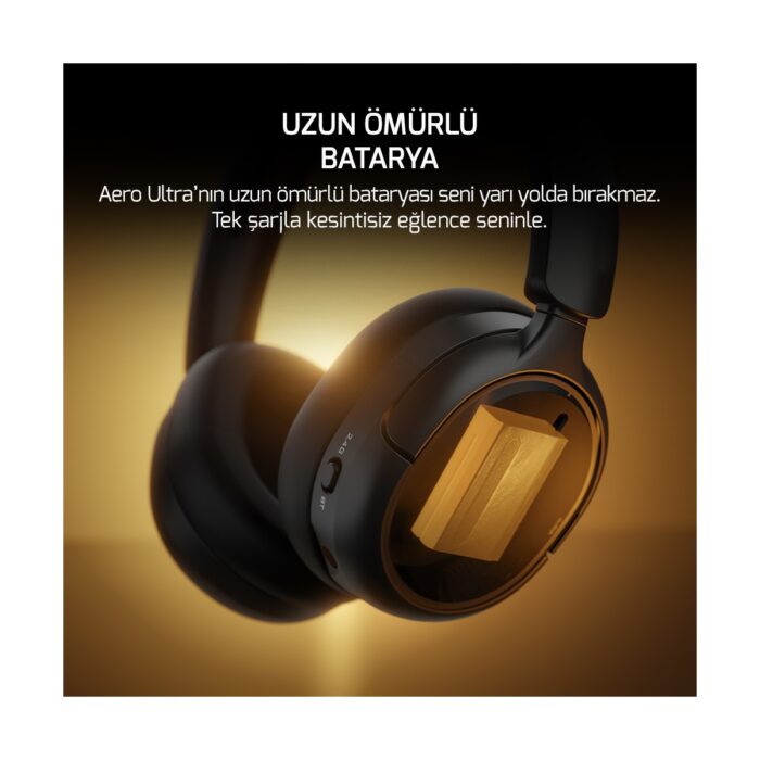 Gamepower Aero Ultra Siyah Triple Mode (Kablosuz/Bluetooth/2.4G) Gaming (Oyuncu) Kulaklık - Görsel 3