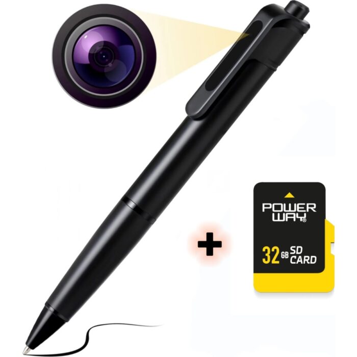 110001125071626.jpg UltraTekno W29 Tükenmez Kalem Şeklinde Video Kamera + 32GB Hafıza Kartı I Tek Şarj ile 75 Dakika Kayıt - Görsel 1