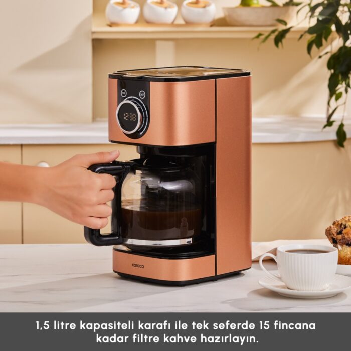 Karaca Series 2303 Inox Filtre Kahve Makinesi Bronze - Görsel 4