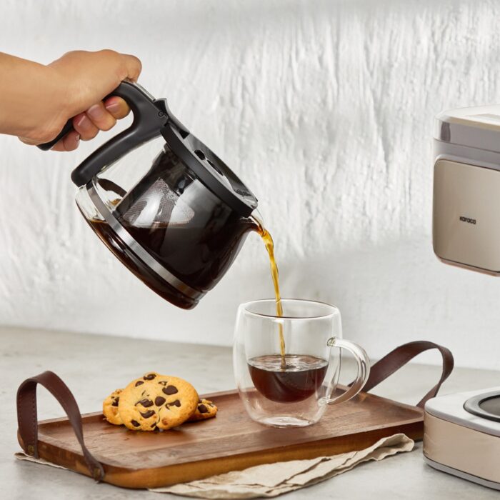 Karaca Just Coffee Aroma 2 In 1 Filtre Kahve ve Çay Demleme Makinesi Latte - Görsel 3