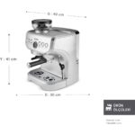 Karaca Coffee Art Barista Kahve Öğütücülü, Süt Köpürtücülü, 15 Bar Basınçlı Espresso, Latte, Cappuccino, Americano Makinesi 2 Lt - Görsel 2