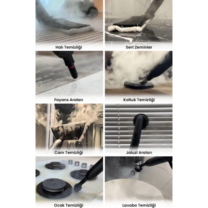 Youban KF2707 PRO Çok Fonksiyonlu Buharlı Temizlik Makinesi Buharlı Temizleyici - Görsel 3