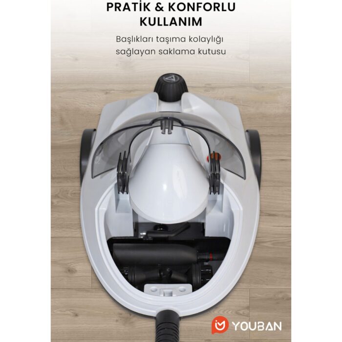Youban KF2707 PRO Çok Fonksiyonlu Buharlı Temizlik Makinesi Buharlı Temizleyici - Görsel 4