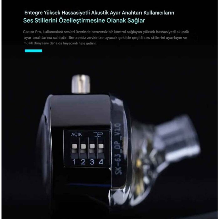Sipariş Vakti Kz Castor Pro Bass Versiyon 2dd Iem Kulak Içi Kulaklık Mikrofonlu - Görsel 5