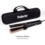 Fabcio Airflow Saç Düzleştirici Islak Kuru Kullanım 40 mm Seramik Plaka 80-140°C Hızlı Isınma - Görsel 3