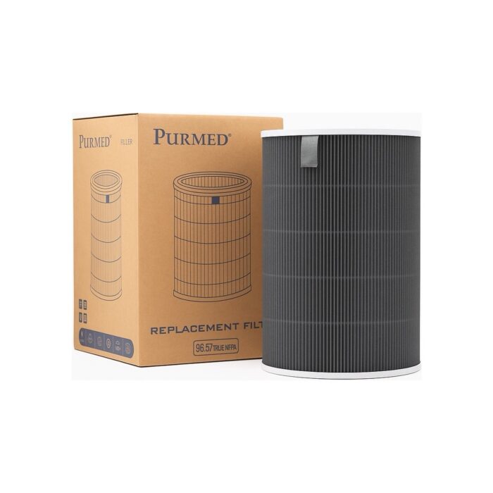 Purmed Xiaomi Smart Air Purifier 4 Lite Uyumlu Hepa + Aktif Karbon Gri Filtre - Görsel 1