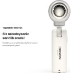 Xenon Smart Taşınabilir Şarjlı 5 Kademeli El Fanı 7 Saat Kullanım 14000 Rpm Sessiz Mini Vantilatör X6101 - Görsel 5