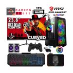 Xaser Armor X60 Ryzen 5 5500 32GB Ram 1tb M.2 Nvme SSD 8gb RX580 24" Curved Masaüstü Oyuncu Bilgisayarı