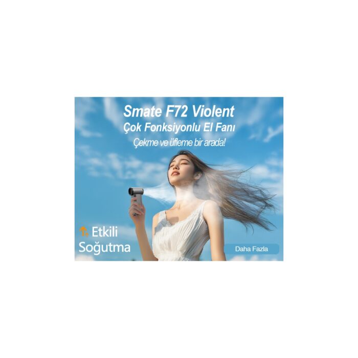 Smate F72 Violent Çok Fonksiyonlu El Fanı - Görsel 2