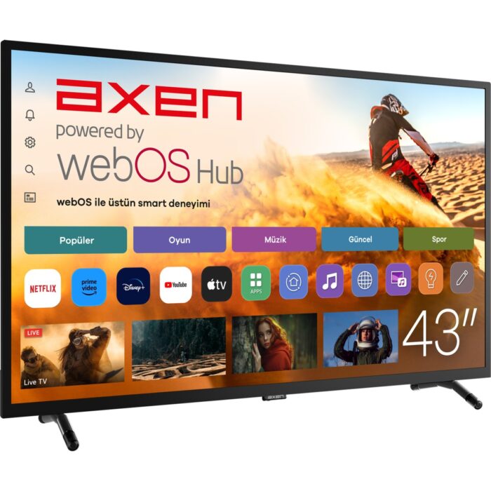Axen AX43DIL540 43" 109 Ekran Uydu Alıcılı Full HD Smart LED TV - Görsel 3