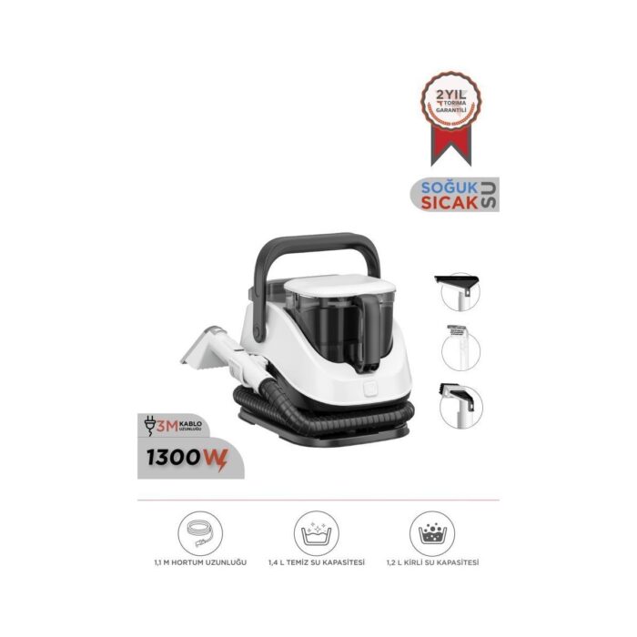 110001133921610.jpg Torima Tcc-01 Siyah Buharlı Koltuk ve Halı Yıkama Makinesi Leke Çıkartma Makinesi - Görsel 1