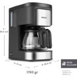 Karaca Just Coffee Aroma 2 In 1 Filtre Kahve ve Çay Demleme Makinesi Inox - Görsel 2