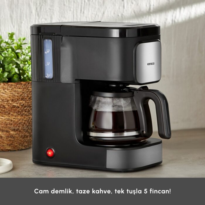 Karaca Just Coffee Aroma 2 In 1 Filtre Kahve ve Çay Demleme Makinesi Inox - Görsel 4