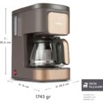 Karaca Just Coffee Aroma 2 In1 Filtre Kahve Makinesi Walnut Brown 153.09.01.8085 - Görsel 2