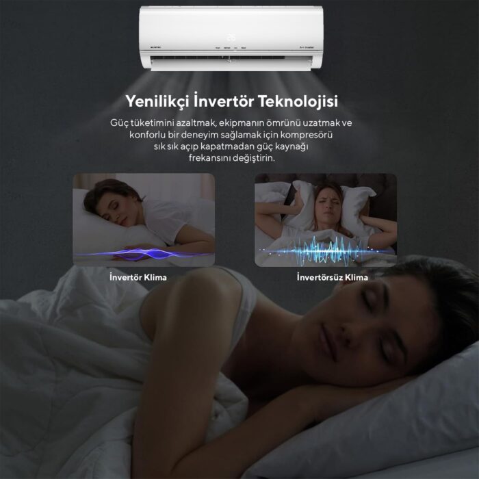 Kumtel Matsu KMSAC-12 A++ 12.000 Btu Inverter Duvar Tipi Split Klima - Görsel 2