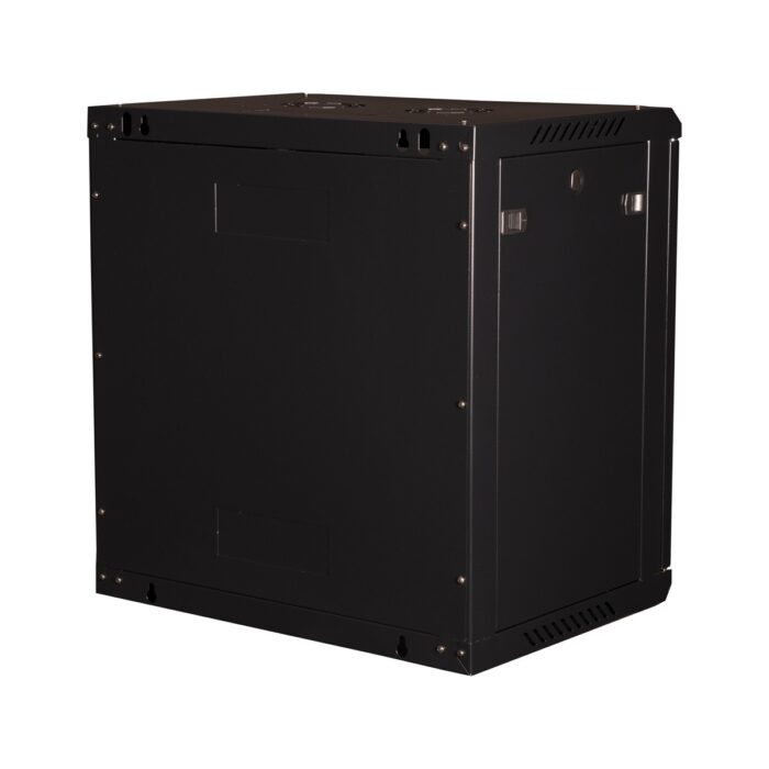 Lande - 12U 19" Duvar Tipi Rack Kabinet – Genişlik: 600 mm | Derinlik: 450 mm – Siyah - Görsel 4