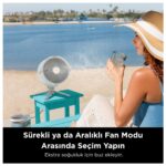 Shark Flexbreeze Promist Taşınabilir Buharlı Fan – Iç ve Dış Mekan Uyumlu, Beyaz - Görsel 5