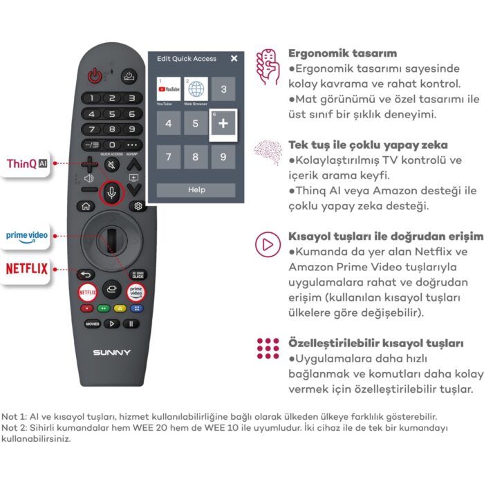 Axen AX43DIL540 43" 109 Ekran Uydu Alıcılı Full HD Smart LED TV - Görsel 4