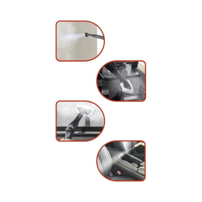 Torima Tsc-01 Siyah Çok Fonksiyonlu Buharlı Temizleyici - Buharlı Temizlik Makinası - Görsel 4