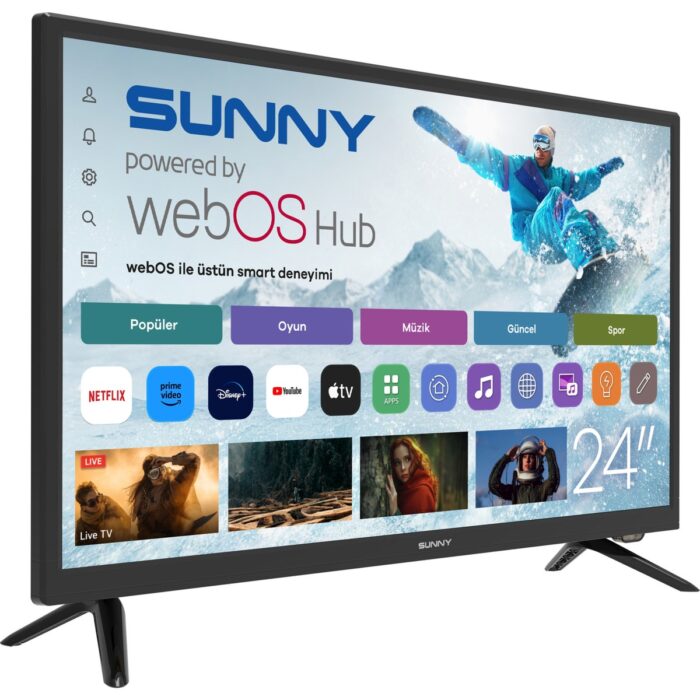 Sunny SN24LEDl262-S 24'' 60 Ekran Uydu Alıcılı HD Ready webOS Smart LED TV - Görsel 2