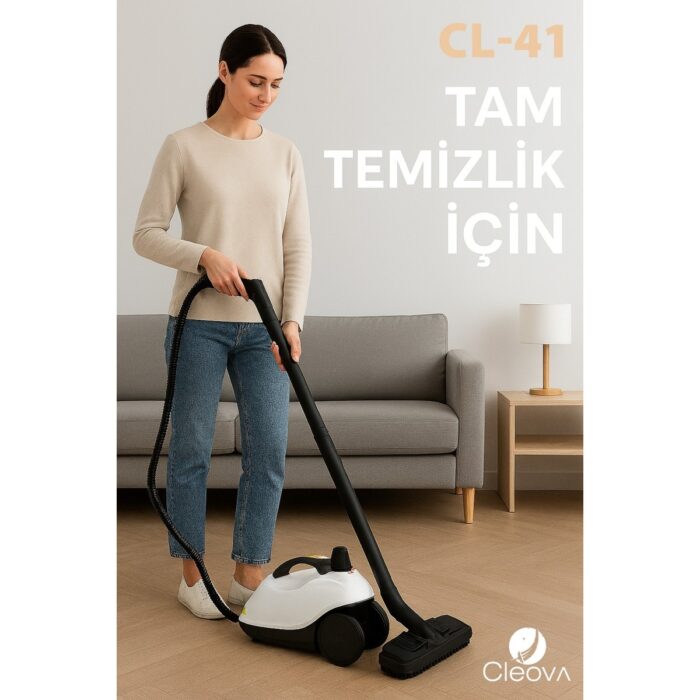 Cleova CLV-4041 Çok Fonksiyonlu 26 Parça Buharlı Temizleyici Paspas - Buharlı Temizlik Makinası - Görsel 4