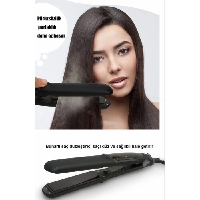 110001145792452.jpg Lydsto Beauty Steam Style Hair Buharlı Saç Düzleştirici ve Şekillendirici (Black) - Görsel 1