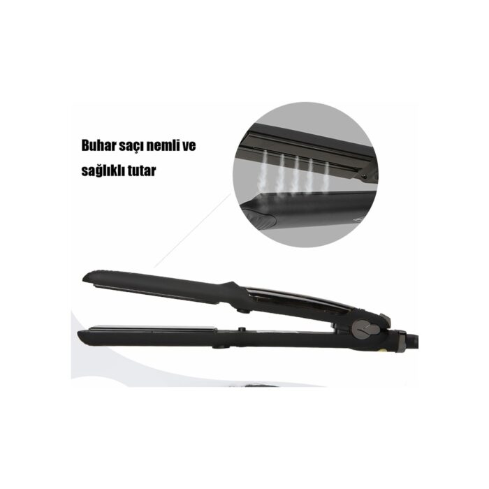 Lydsto Beauty Steam Style Hair Buharlı Saç Düzleştirici ve Şekillendirici (Black) - Görsel 3
