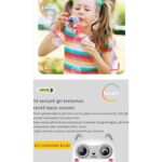 Çocuk Fotoğraf Makinesi 2.4inc Anında Baskı Hd Video Çift Kamera Müzikli Oyunlu Selfie Kamera Şarjlı - Görsel 5