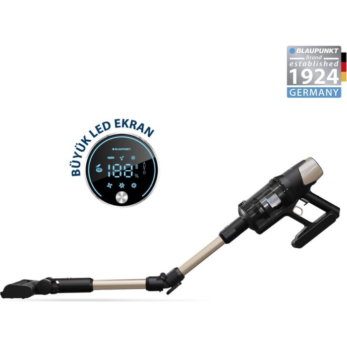 Blaupunkt A70 30.000Pa POWER Emiş Güçlü Şarjlı Dikey Süpürge - 110 dk Uzun Pil | HEPA Filtre | 650W | Gold - Görsel 2
