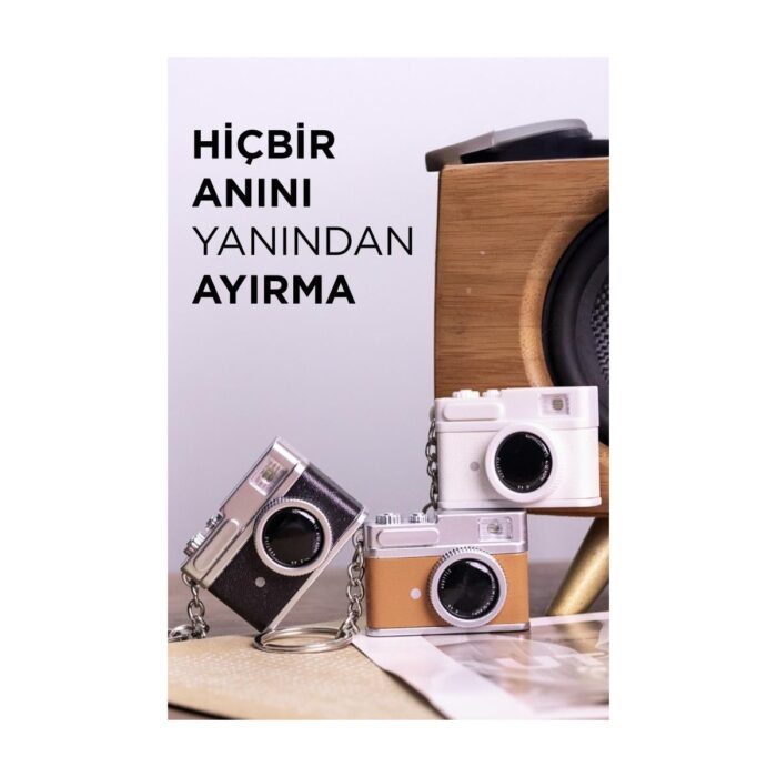 Torima Cmr-35 Beyaz Dijital Mini Cep Boy Anahtarlık 1080P Video Fotoğraf Makinesi Kamera - Görsel 3