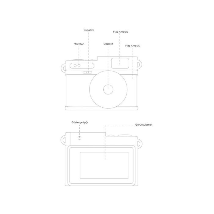 Torima Cmr-35 Beyaz Dijital Mini Cep Boy Anahtarlık 1080P Video Fotoğraf Makinesi Kamera - Görsel 4