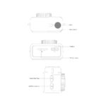 Torima Cmr-35 Beyaz Dijital Mini Cep Boy Anahtarlık 1080P Video Fotoğraf Makinesi Kamera - Görsel 5