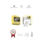 Torima TRM-CMR15 Sarı Dijital Video Kayıt Fotoğraf Çocuk Kamerası Anlık Termal Resim Kağıt Baskılı Yazıcı